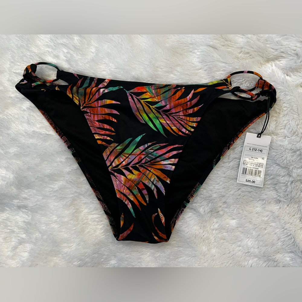 Shade & Shore Multicolor Tropical Bikini Bottom